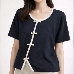 Elegant Black Women's Top